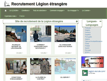 Tablet Screenshot of legion-recrute.com