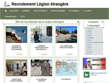 Tablet Screenshot of legion-recrute.fr